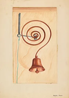 Natalie Simon Prints: Door Bell, c. 1937. Creator: Natalie Simon