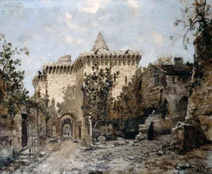 Lansyer Prints: The Door of Cordelieres and the Castle, 1891. Artist: Emmanuel Lansyer