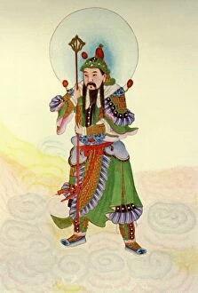 Qing Dynasty Collection: The Door-God - Civil, 1922. Creator: Unknown