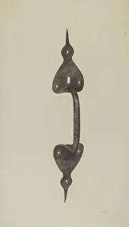 Jacob Lipkin Prints: Door Handle, c. 1941. Creator: Jacob Lipkin