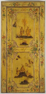 Gesso Prints: Door, Italy, c. 1750. Creator: Giovanni Domenico Tiepolo