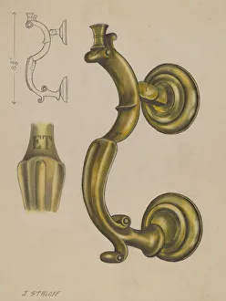 Door Knocker, c. 1936. Creator: Jack Staloff