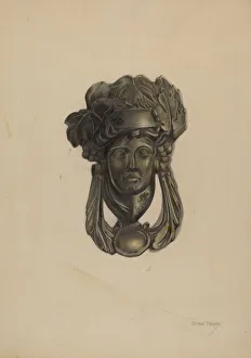 Door Knocker, c. 1937. Creator: Grace Halpin
