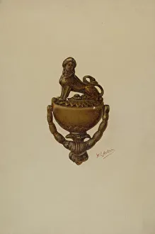 Door Knocker Prints: Door Knocker, c. 1937. Creator: William L. Antrim