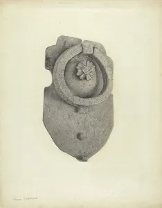 Door Knocker Prints: Door Knocker, c. 1939. Creator: Joseph Stonefield