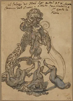 Giant Collection: Door Knocker with Zeus Vanguishing Giants, late 17th or early 18th century