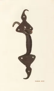 Protestant Gallery: Door Latch, 1935 / 1942. Creator: Franklyn Syres