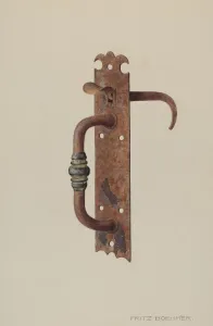 Door Handle Gallery: Door Latch, c. 1939. Creator: Fritz Boehmer
