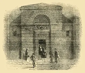 Newgate Gaol Prints: Door of Newgate, c1872. Creator: Unknown