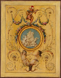 Charles X Gallery: Door panel from the Cabinet Turc of Comte d Artois at Versailles, 1781