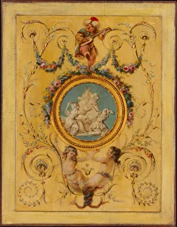 Charles X Gallery: Door panel from the Cabinet Turc of Comte d Artois at Versailles, 1781