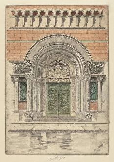 C F William Mielatz Gallery: The Door, St. Bartholomew s, 1909. Creator: Charles Frederick William Mielatz