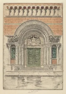 The Door, St. Bartholomew s, 1909. Creator: Charles Frederick William Mielatz