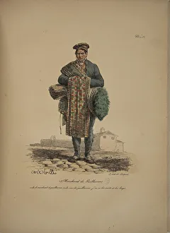 Merchants Prints: Doormat seller. From the Series Cris de Paris (The Cries of Paris)