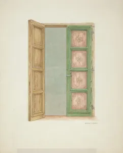 Doors, c. 1939. Creator: Edward Jewett