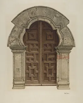 Imposing Prints: Doorway, 1935 / 1942. Creator: Pearl Davis