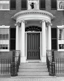 Doorway, 23 Chestnut St. (i.e. 128 Essex St.Gardner-White-Pingree House), Salem, Mass. c.1900-1920 Creator: Unknown
