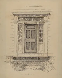 Watercolor On Paper Prints: Doorway, c. 1936. Creator: Jerome Hoxie