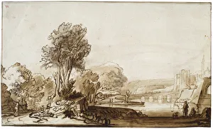 A Doorway to the Castle, 17th century. Artist: Abraham Furnerius