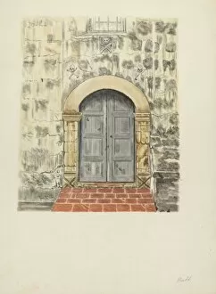 Door Frame Gallery: Doorway and Door, 1935 / 1942. Creator: Albert Pratt