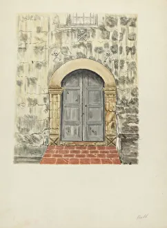 Door Frame Prints: Doorway and Door, 1935 / 1942. Creator: Albert Pratt