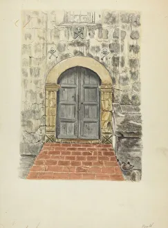 Door Frame Prints: Doorway and Doors, 1935 / 1942. Creator: Albert Pratt