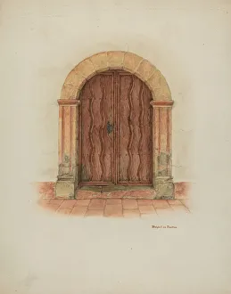 Doorway and Doors, 1938. Creator: R. J. De Freitas