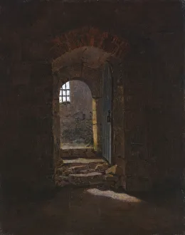 Doorway in Meissen, 1827. Artist: Friedrich, Caspar David (1774-1840) Doorway in Meissen, 1827. Artist: Friedrich, Caspar David (1774-1840)