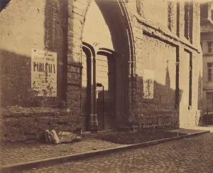 Ghent Prints: [Doorway of Predikheevenkerk, Gent, Belgium], ca. 1858. Creator: Charles D Hoy