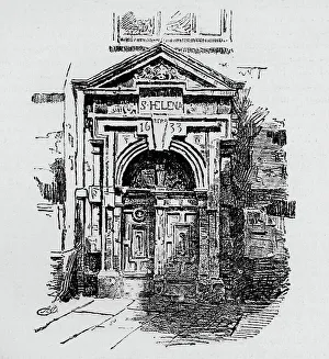 Ward Downey Prints: Doorway, St. Helen s, 1890
