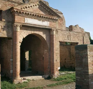 Doorway and warehouse at the Roman port of Ostia, 2nd century Doorway and warehouse at the Roman port of Ostia, 2nd century