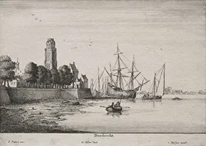 1607 1677 Prints: Dordrecht. Creator: Wenceslaus Hollar (Bohemian, 1607-1677)