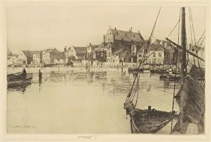 Platt Charles A Prints: Dordrecht (Old Warehouse), 1885. Creator: Charles A Platt