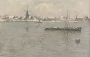 Marine Prints: Dordrecht in the Winter, 1892. Creator: Siebe Johannes ten Cate