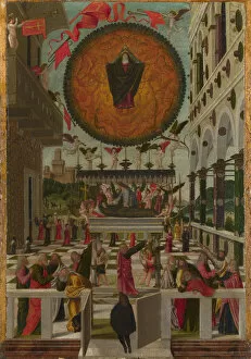 The Dormition and Assumption of the Virgin, 1488. Artist: Gerolamo da Vicenza (active 1488)