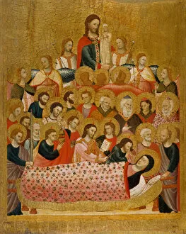Assumption Of The Blessed Virgin Collection: The Dormition of the Virgin. Artist: Master of the Cini Madonna (active ca 1330)
