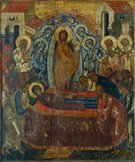 Assunta Prints: The Dormition of the Virgin, Early 15th cen Artist: Russian icon