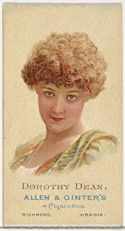 Worlds Beauties Prints: Dorothy Dean, from Worlds Beauties, Series 2 (N27) for Allen & Ginter Cigarettes