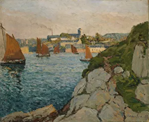 Fishing Boat Prints: Douarnenez in Sunshine, 1897. Creator: Maxime Emile Louis Maufra