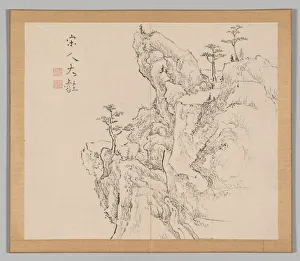 Double Album of Landscape Studies after Ikeno Taiga, Volume 2 (leaf 1), 18th century