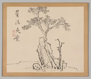 Double Album of Landscape Studies after Ikeno Taiga, Volume 1 (leaf 4), 18th century