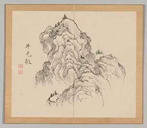 Double Album of Landscape Studies after Ikeno Taiga, Volume 1 (leaf 16), 18th century