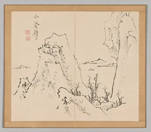 Double Album of Landscape Studies after Ikeno Taiga, Volume 1 (leaf 8), 18th century