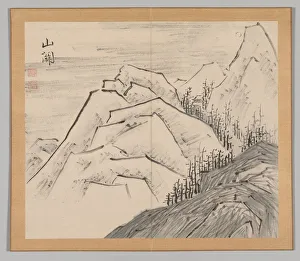Double Album of Landscape Studies after Ikeno Taiga, Volume 1 (leaf 29), 18th century