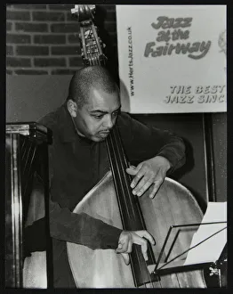 The Fairway Prints: Double bassist Gary Crosby playing at The Fairway, Welwyn Garden City, Hertfordshire, 2004