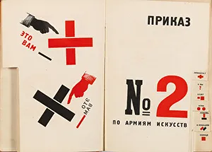 Lissitzky Prints: Double book pages from For the Voice by Vladimir Mayakovsky