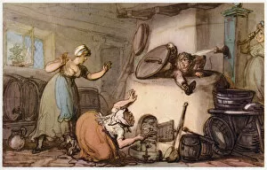 Surprised Collection: The Double Disaster, 1807. Creator: Thomas Rowlandson