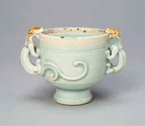 Dragons Prints: Double-Handled Cup with Handles in the Form of Chi (Hornless) Dragons