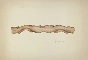 Yoke Gallery: Double Ox Yoke, 1938. Creator: Ethel Dougan