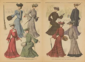 Evening Wear Prints: Double page La Mode du Petit Journal (France)